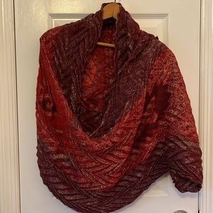 Infinity scarf. Earth tones with hint of shimmer.